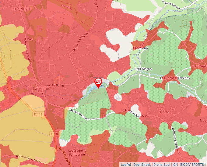 Carte Géoportail pour les drones de loisir