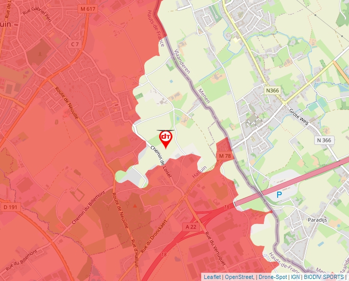 Carte Géoportail pour les drones de loisir