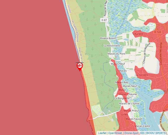 Carte Géoportail pour les drones de loisir