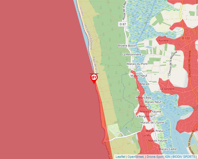 Carte Géoportail pour les drones de loisir