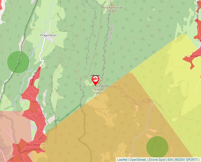 Carte Géoportail pour les drones de loisir