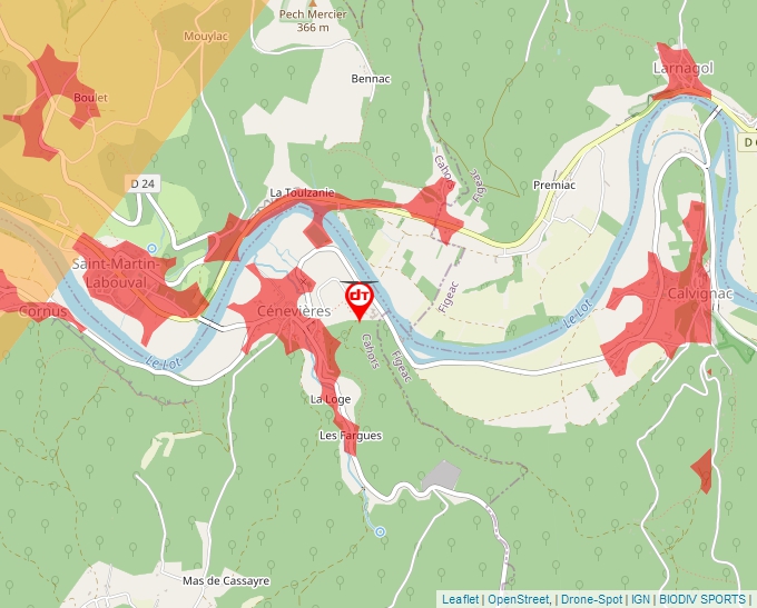 Carte Géoportail pour les drones de loisir