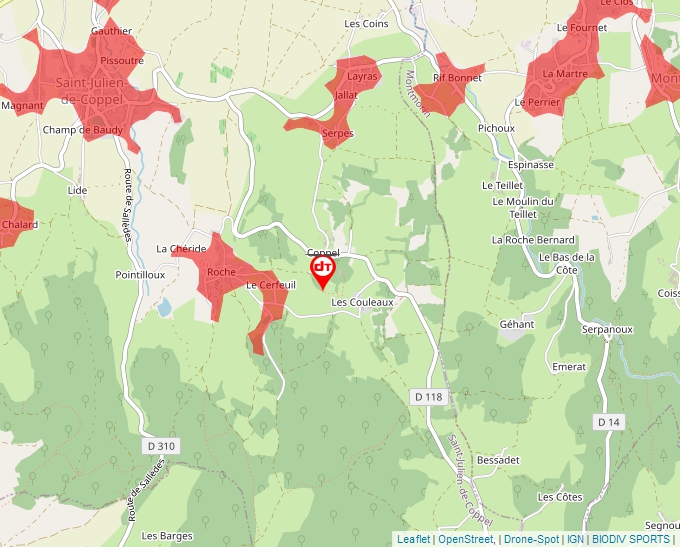 Carte Géoportail pour les drones de loisir