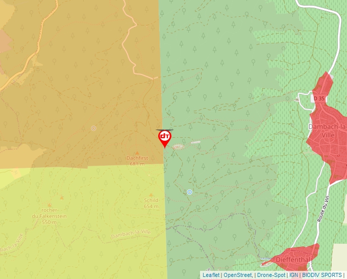 Carte Géoportail pour les drones de loisir