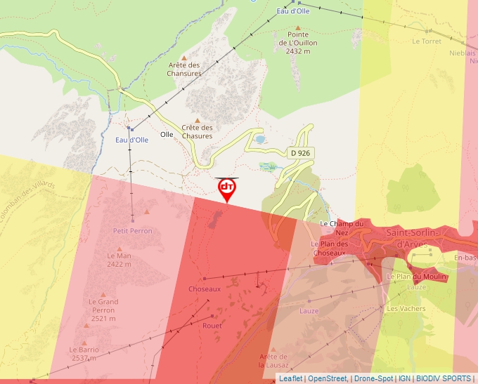 Carte Géoportail pour les drones de loisir