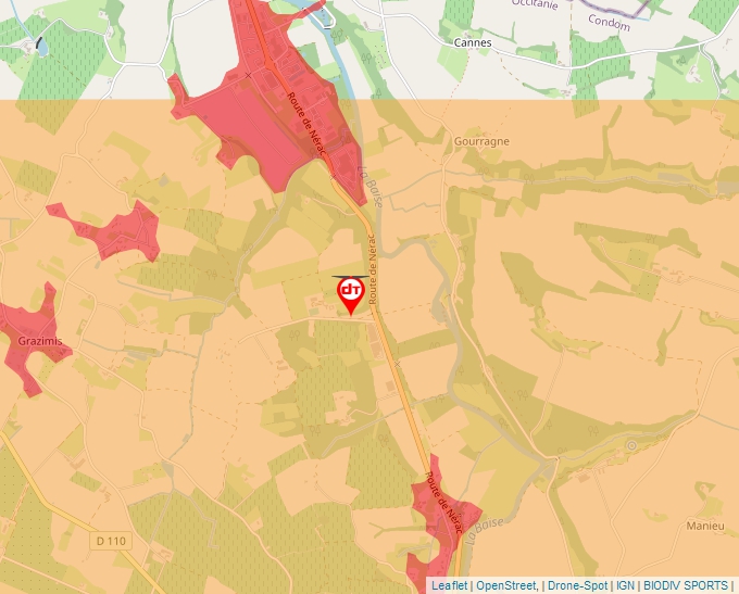 Carte Géoportail pour les drones de loisir