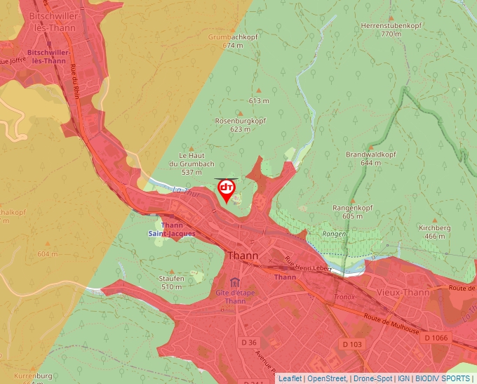 Carte Géoportail pour les drones de loisir