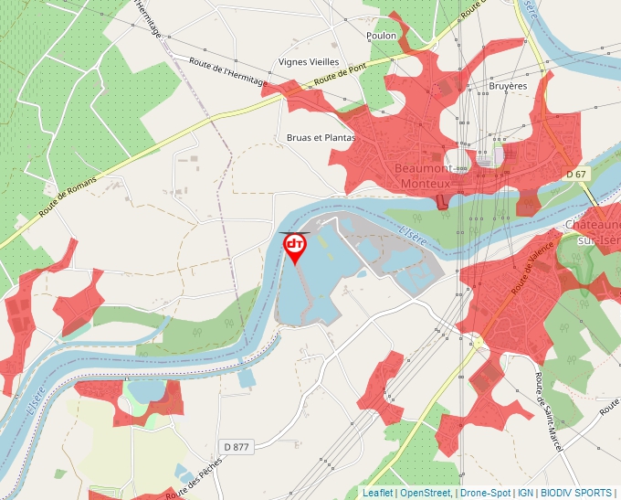 Carte Géoportail pour les drones de loisir