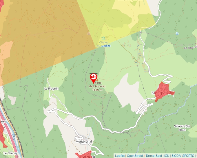 Carte Géoportail pour les drones de loisir