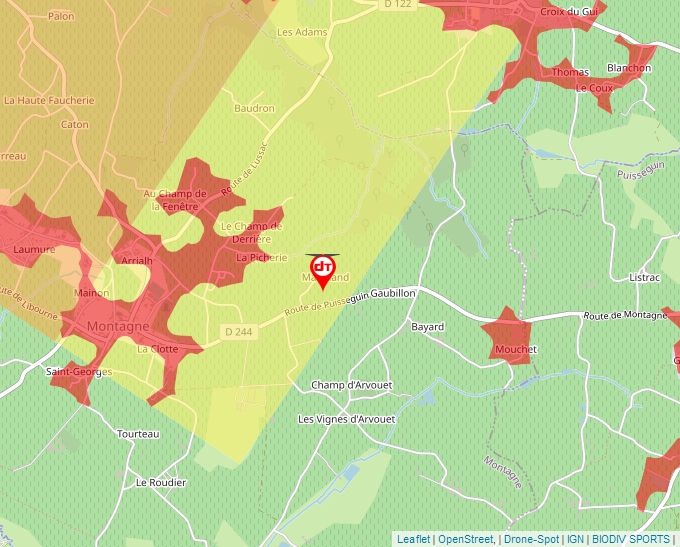 Carte Géoportail pour les drones de loisir