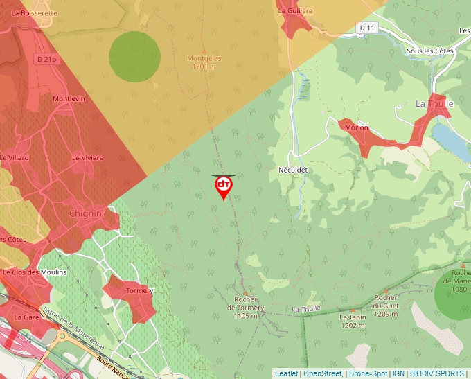 Carte Géoportail pour les drones de loisir