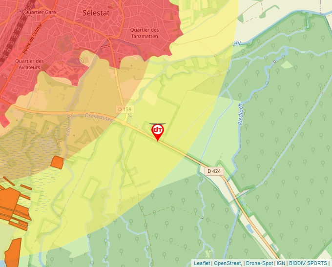 Carte Géoportail pour les drones de loisir