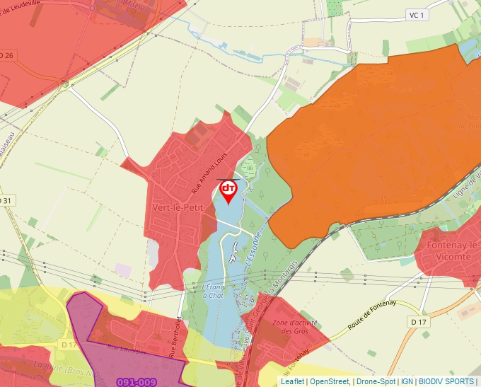 Carte Géoportail pour les drones de loisir