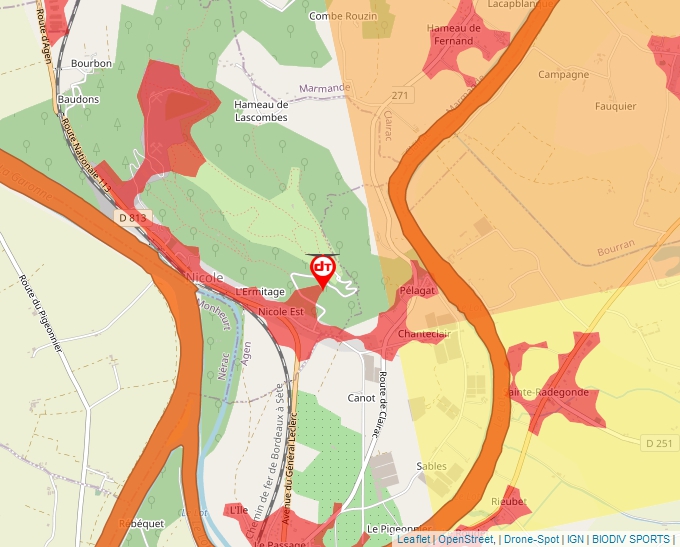 Carte Géoportail pour les drones de loisir