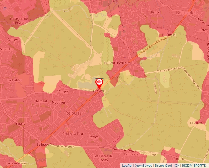 Carte Géoportail pour les drones de loisir