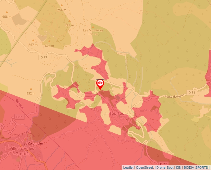 Carte Géoportail pour les drones de loisir