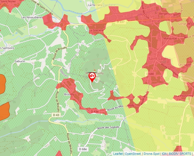 Carte Géoportail pour les drones de loisir