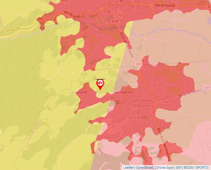 Carte Géoportail pour les drones de loisir