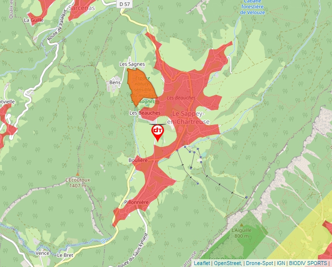 Carte Géoportail pour les drones de loisir