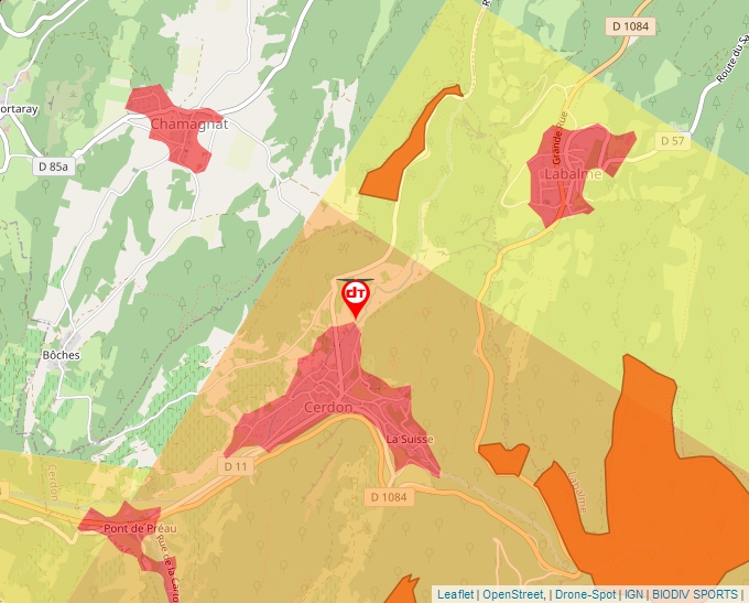 Carte Géoportail pour les drones de loisir