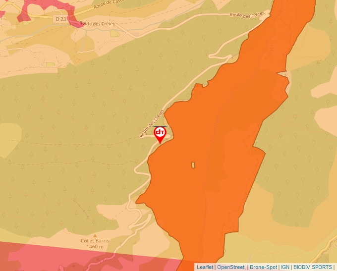 Carte Géoportail pour les drones de loisir