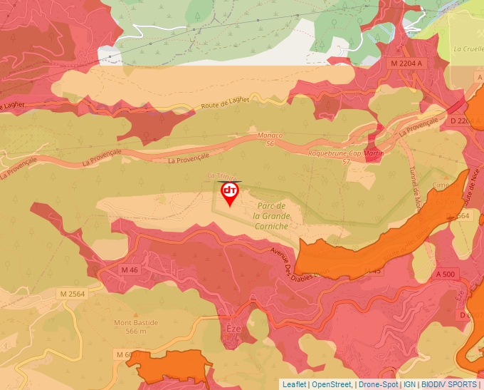 Carte Géoportail pour les drones de loisir