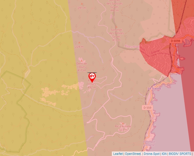 Carte Géoportail pour les drones de loisir