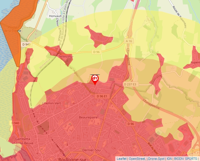 Carte Géoportail pour les drones de loisir