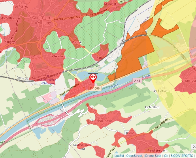 Carte Géoportail pour les drones de loisir