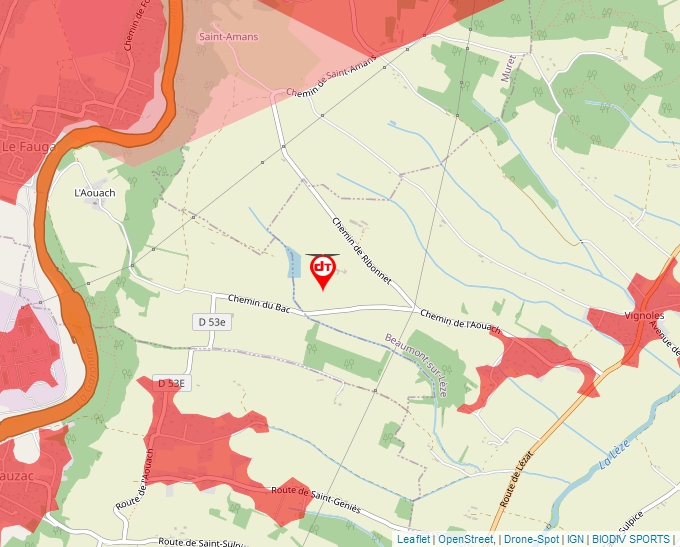 Carte Géoportail pour les drones de loisir