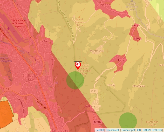 Carte Géoportail pour les drones de loisir