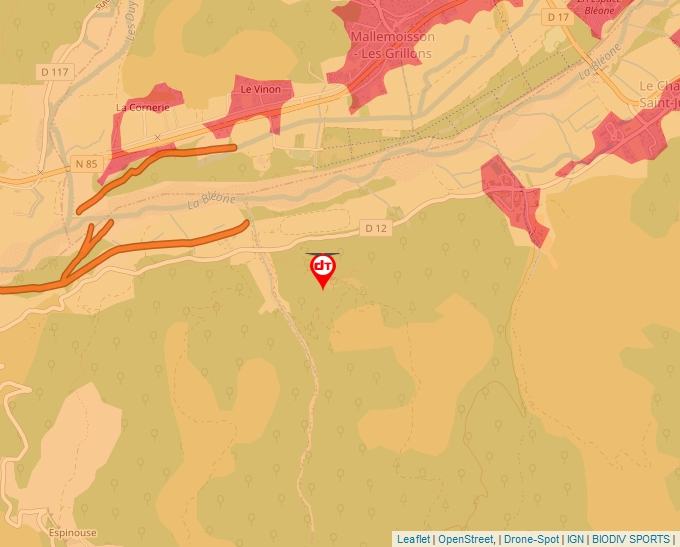 Carte Géoportail pour les drones de loisir