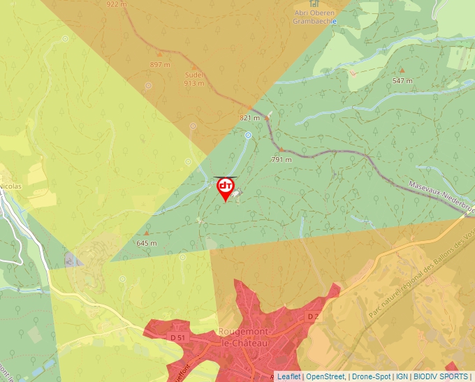 Carte Géoportail pour les drones de loisir