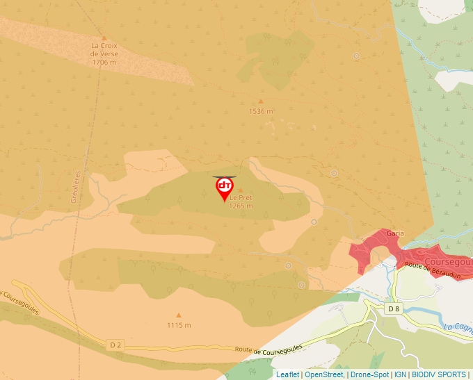 Carte Géoportail pour les drones de loisir