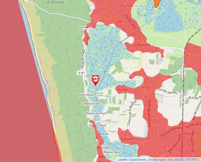 Carte Géoportail pour les drones de loisir