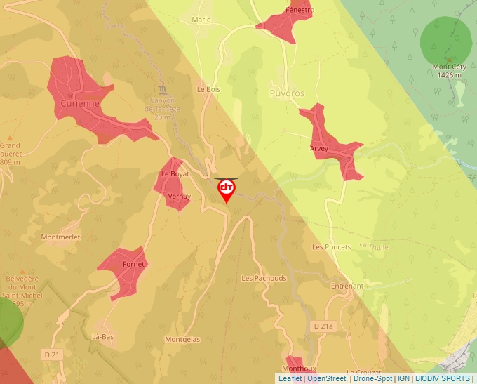 Carte Géoportail pour les drones de loisir