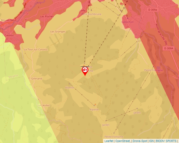 Carte Géoportail pour les drones de loisir