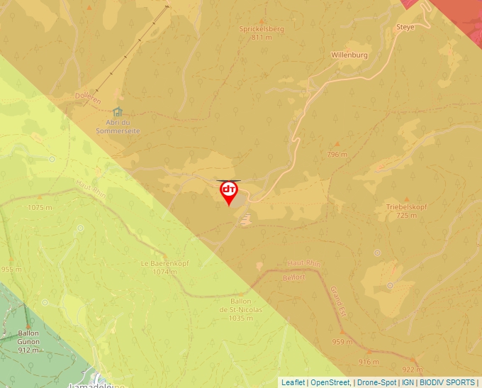 Carte Géoportail pour les drones de loisir