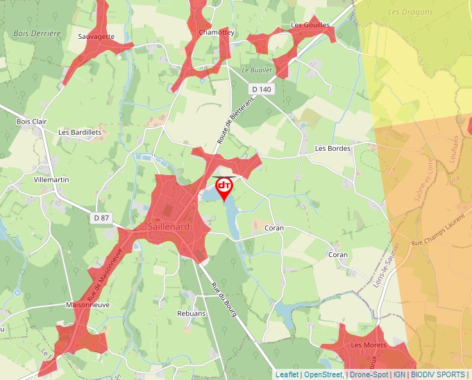 Carte Géoportail pour les drones de loisir