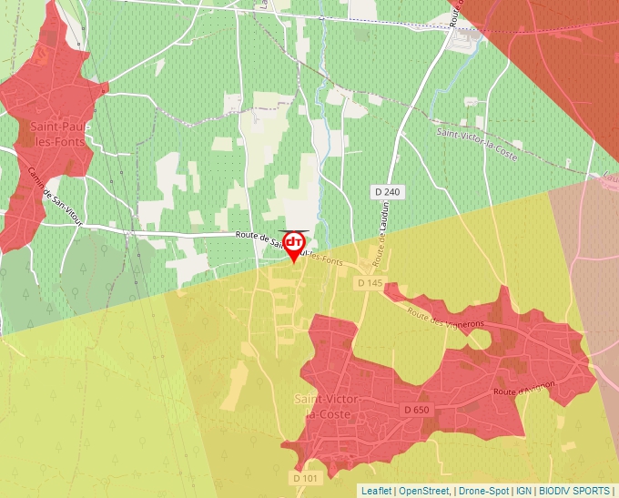 Carte Géoportail pour les drones de loisir