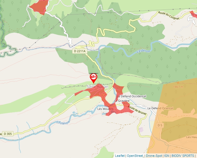 Carte Géoportail pour les drones de loisir