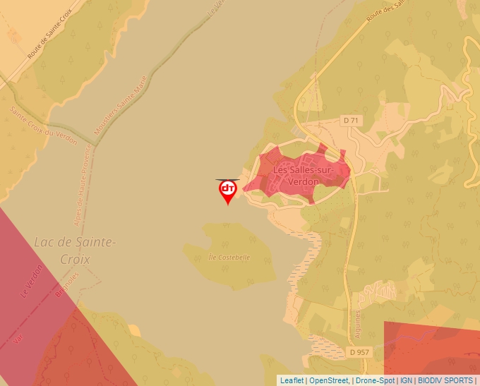 Carte Géoportail pour les drones de loisir