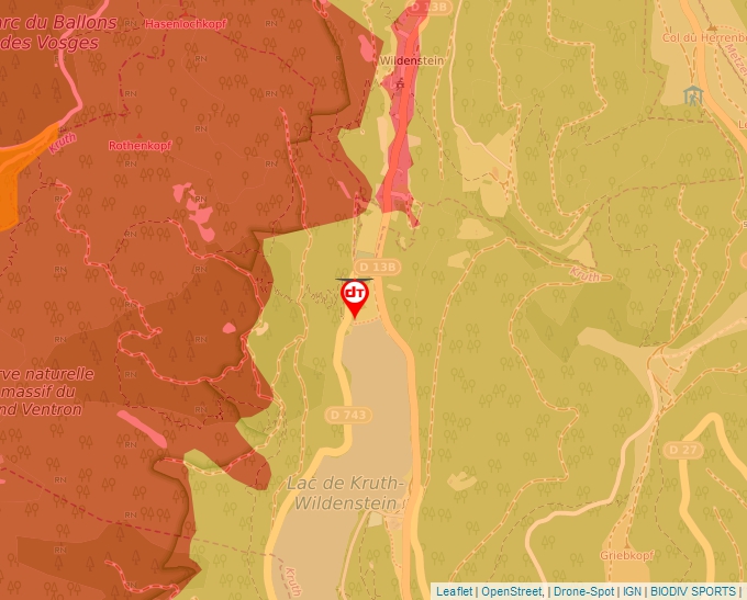 Carte Géoportail pour les drones de loisir