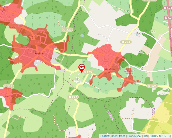 Carte Géoportail pour les drones de loisir