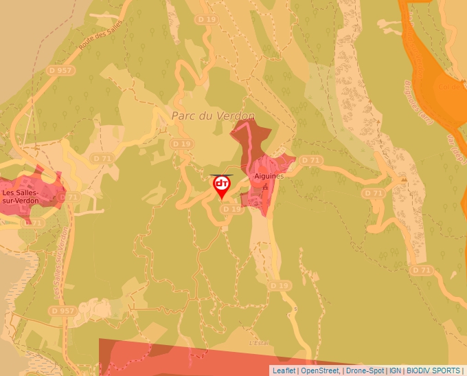 Carte Géoportail pour les drones de loisir