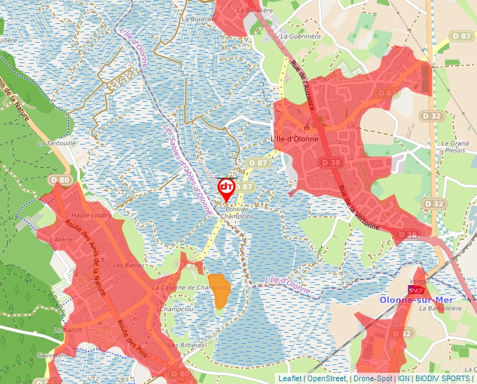 Carte Géoportail pour les drones de loisir