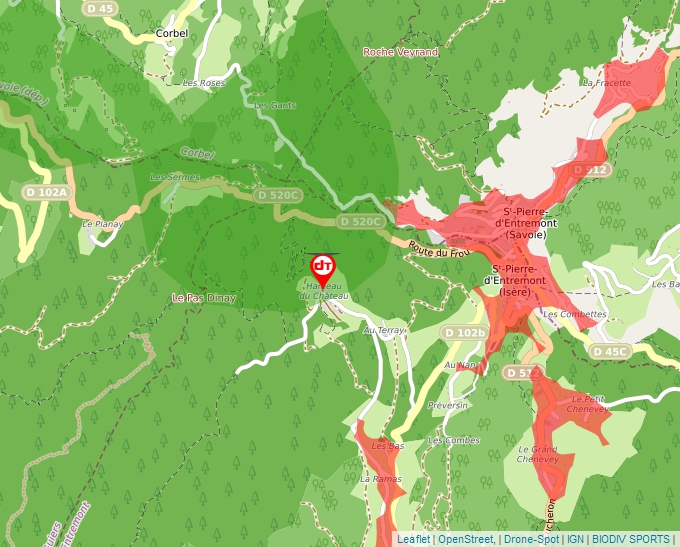 Carte Géoportail pour les drones de loisir