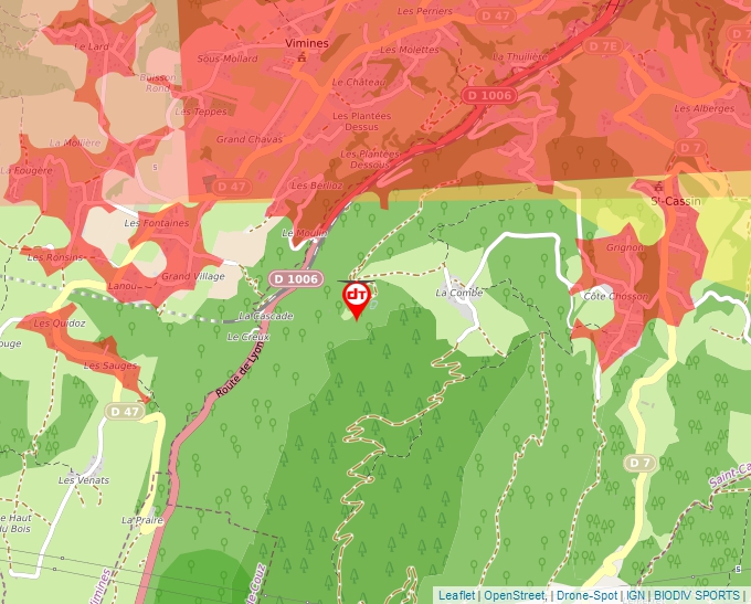 Carte Géoportail pour les drones de loisir