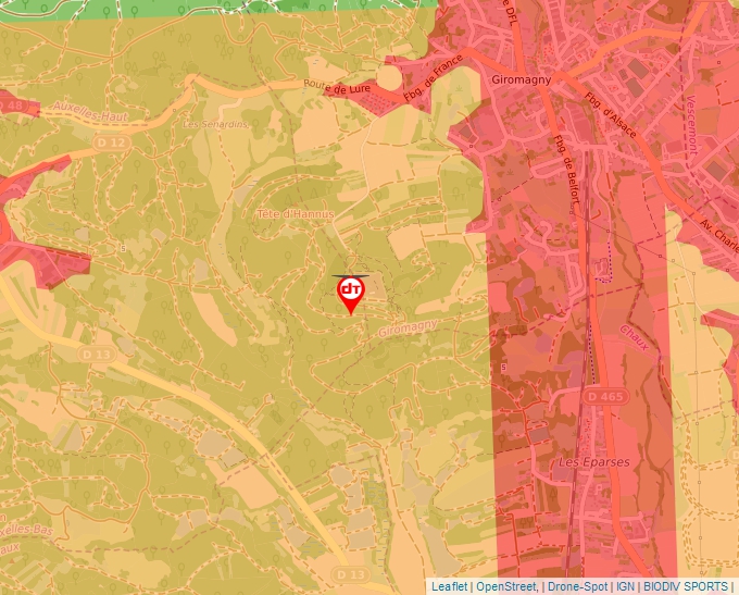 Carte Géoportail pour les drones de loisir