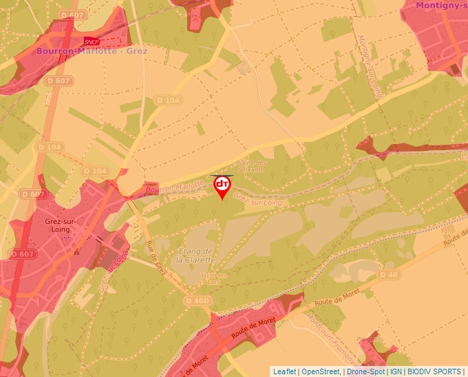 Carte Géoportail pour les drones de loisir